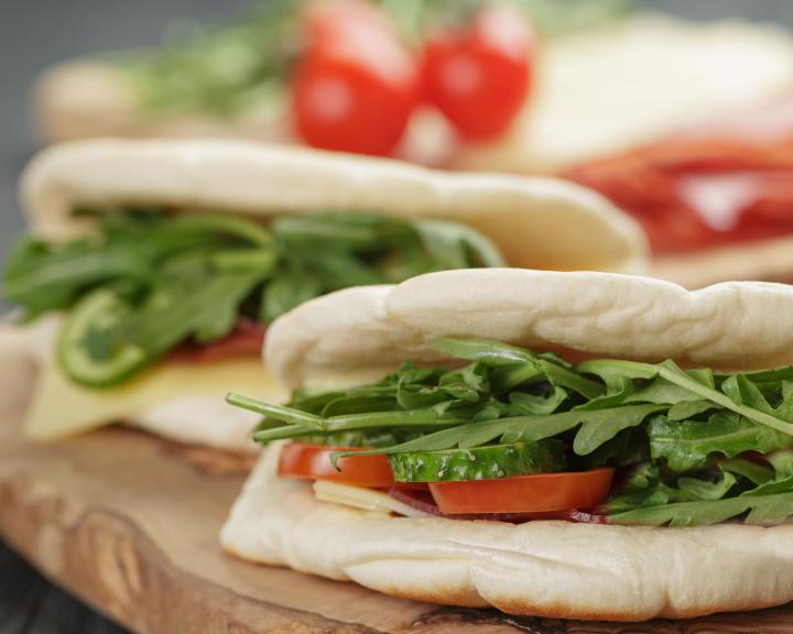 Cheese and Veggie Pitas