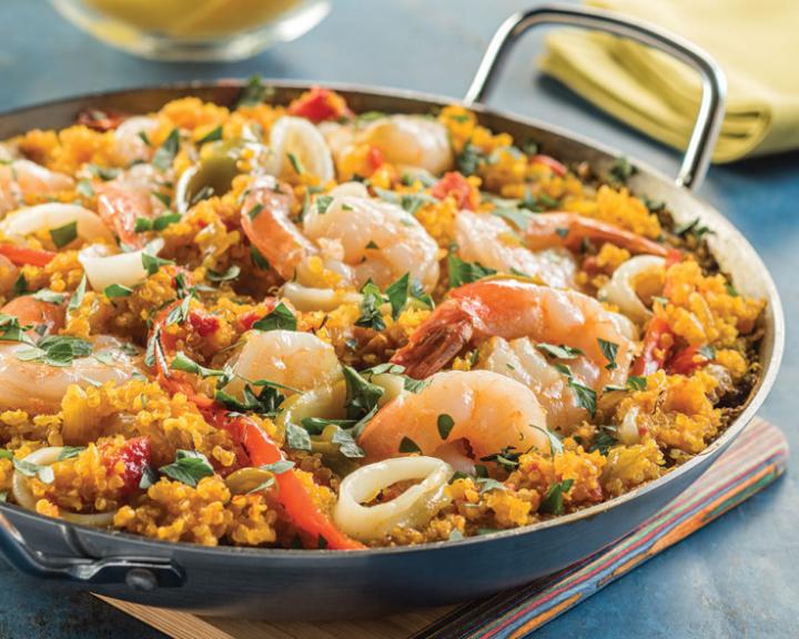 Quinoa Seafood Paella