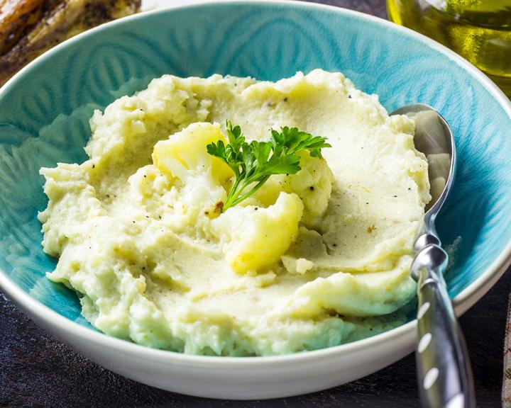 Easy Half-Mashed Potatoes with Cauliflower