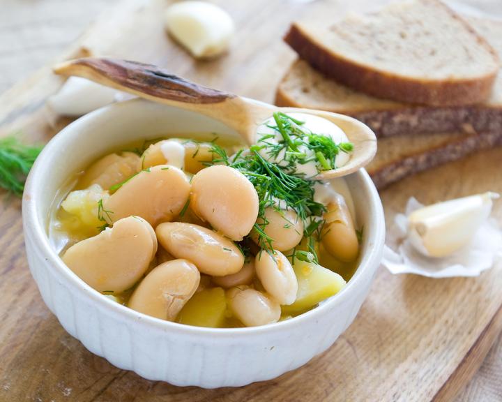 Braised Fennel and White Beans