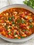 A bowl of vegan chili for a diabetic diet of plant powered protein