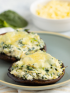 Spinach Artichoke Stuffed Portobellos