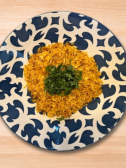A plate of Vegetarian Lentil Pulao (Daal Pulao) for a diabetic friendly meal