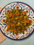 A dish of Vegetarian Pakistani Korma for diabetes friendly eating